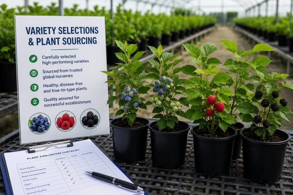 Variety Selection & Plant Sourcing Support